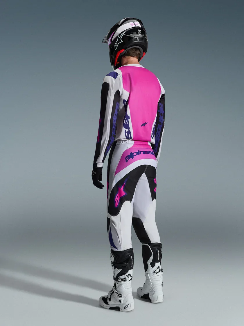 Calça Alpinestars Fluid Grid 26 Preto/Cinza/Roxo - Spinelli Motos